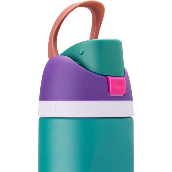 Owala 80's Ski Slope Free Sip Steel Water Bottle 24oz Purple Green NEW Fast Ship - Picture 5 of 8